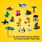 LEGO Classic Around The World with 15 Buildable Animal Figures Building Kit For Ages 4+